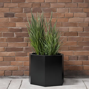Moderne hexagonal plantepotte til stueplanter