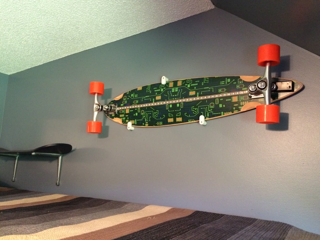 Longboard/Skateboard Väggmonterad display och upphängning