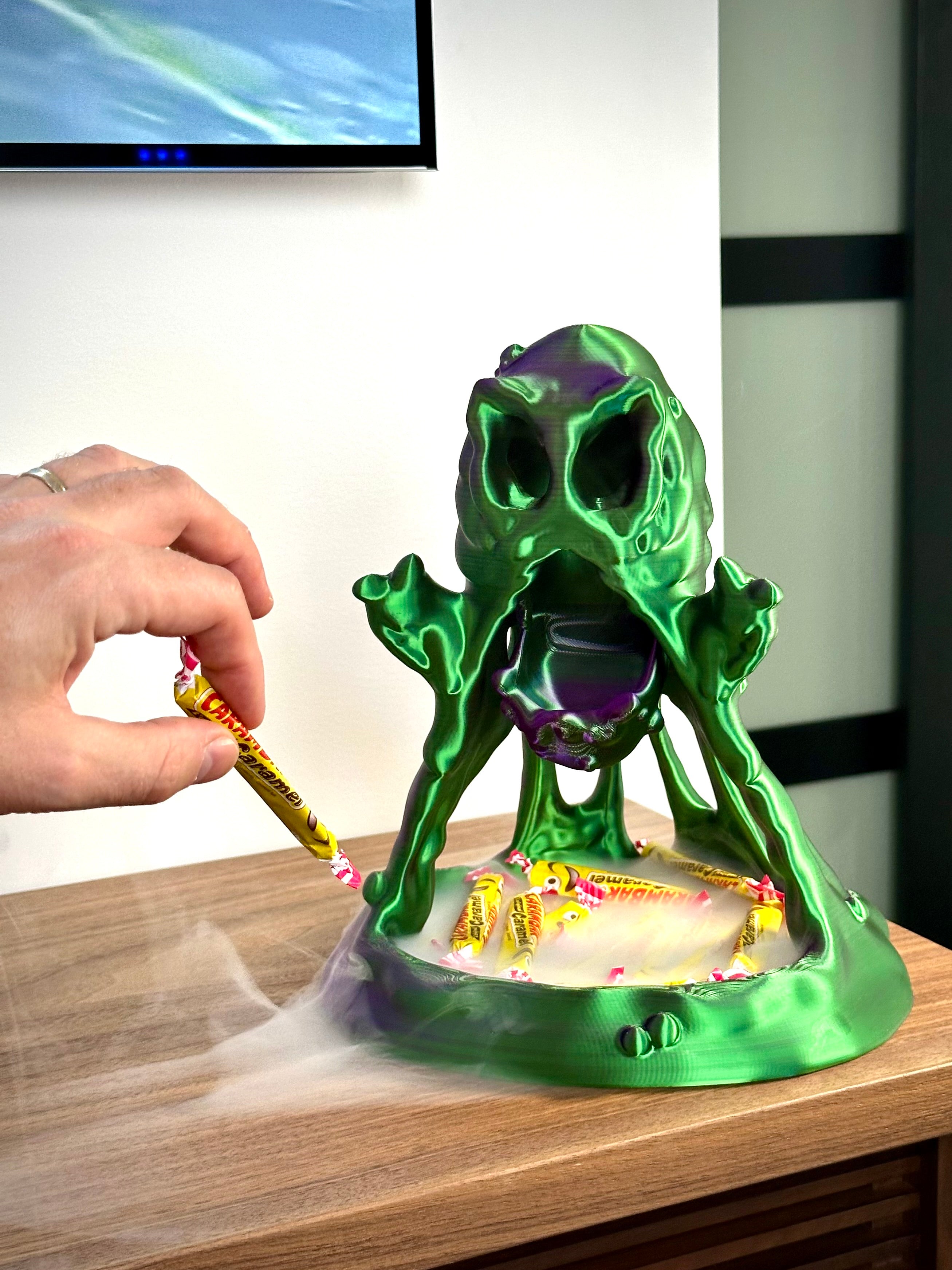 Slimemonster - Rolig förvaring för Halloween