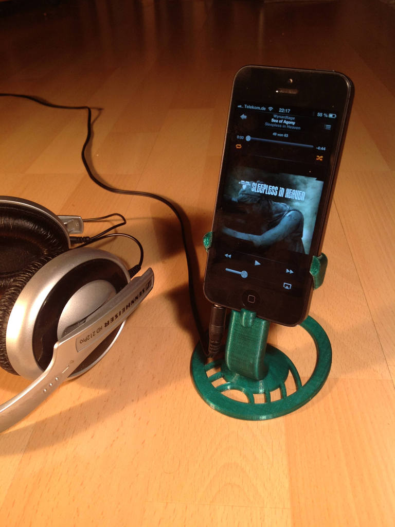 iPhone 5 Stativ med plats för ljudkabel