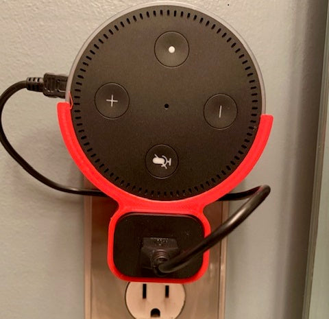 Amazon Echo Dot Gen2 väggfäste över uttag