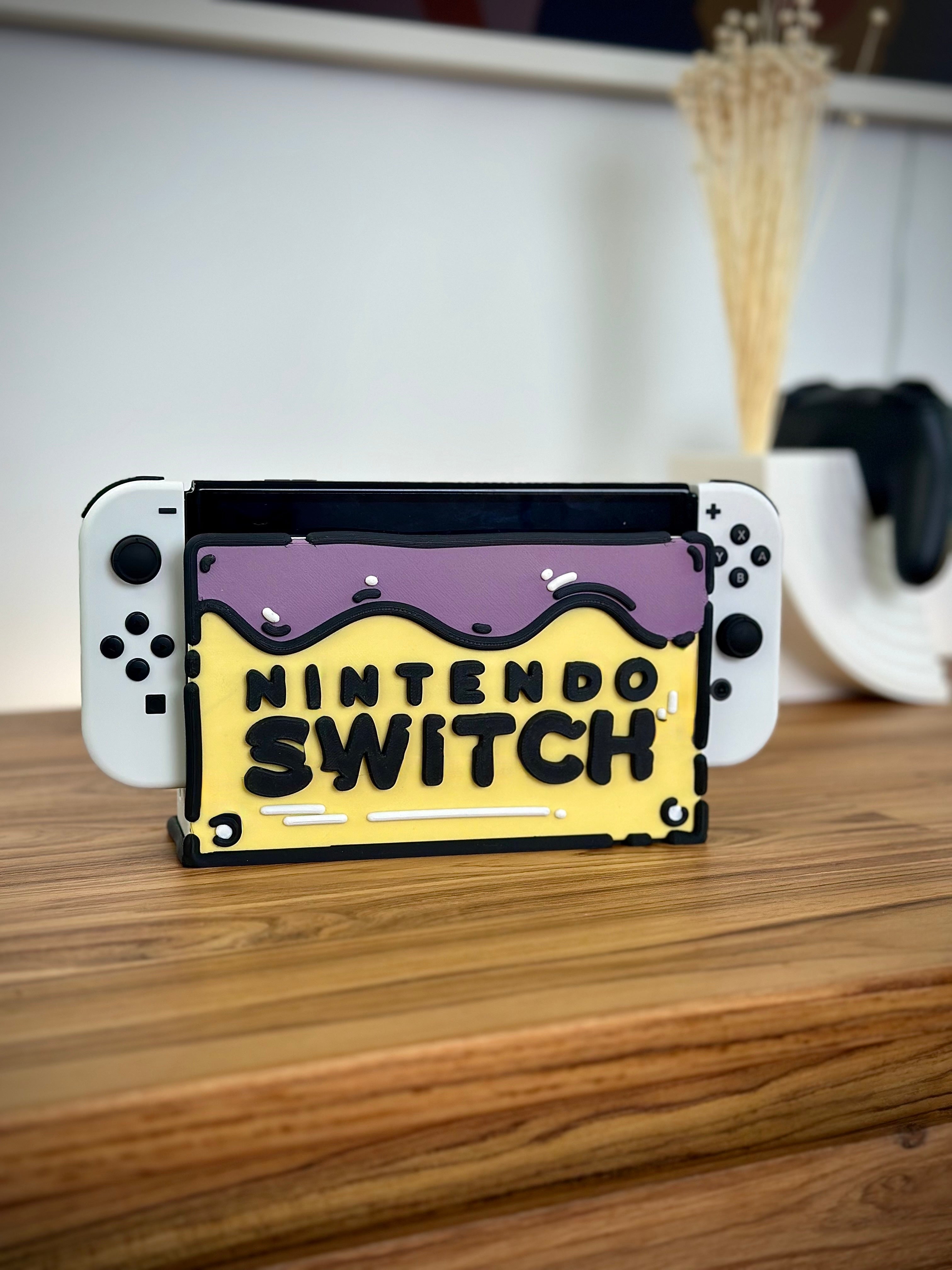 Tecknad tårta Switch Faceplate - Spelkonsolskydd