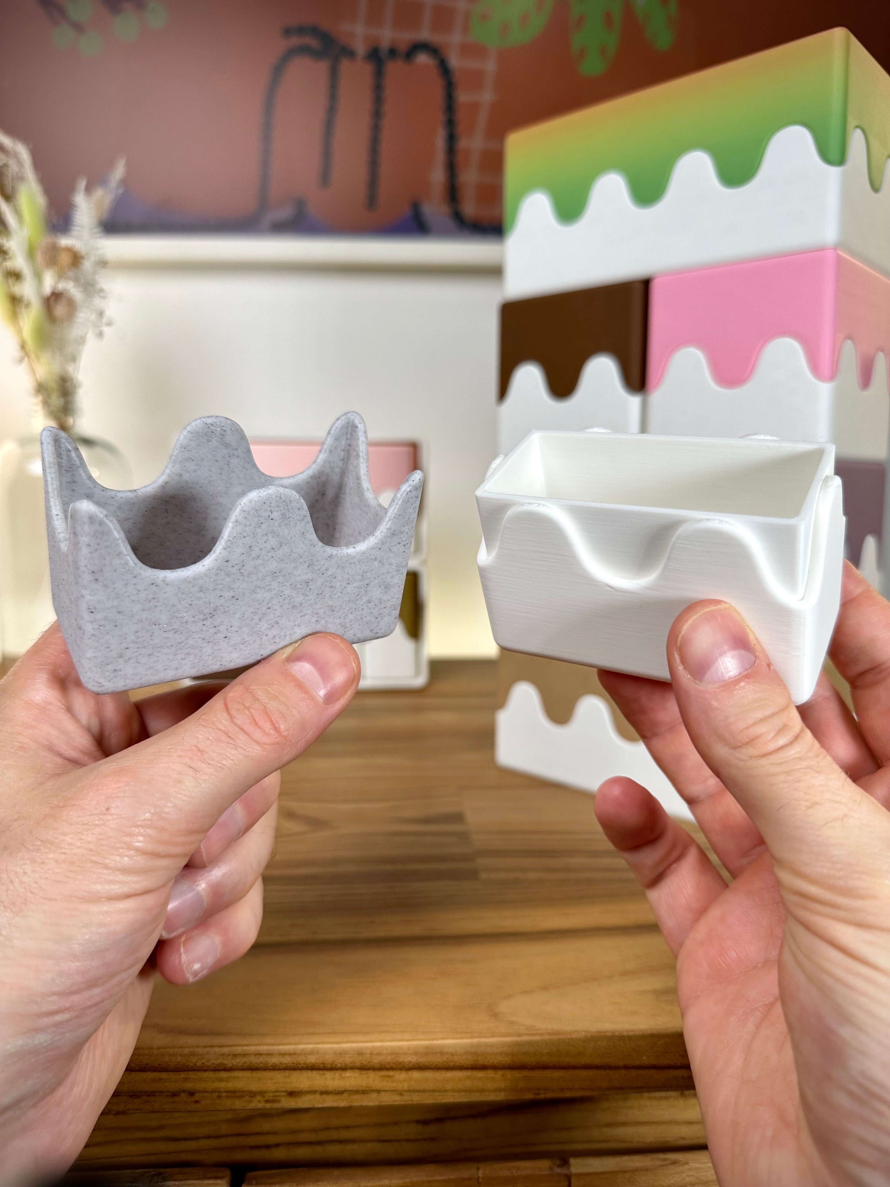 The Wavy Boxes - Söta stapelbara arrangörer