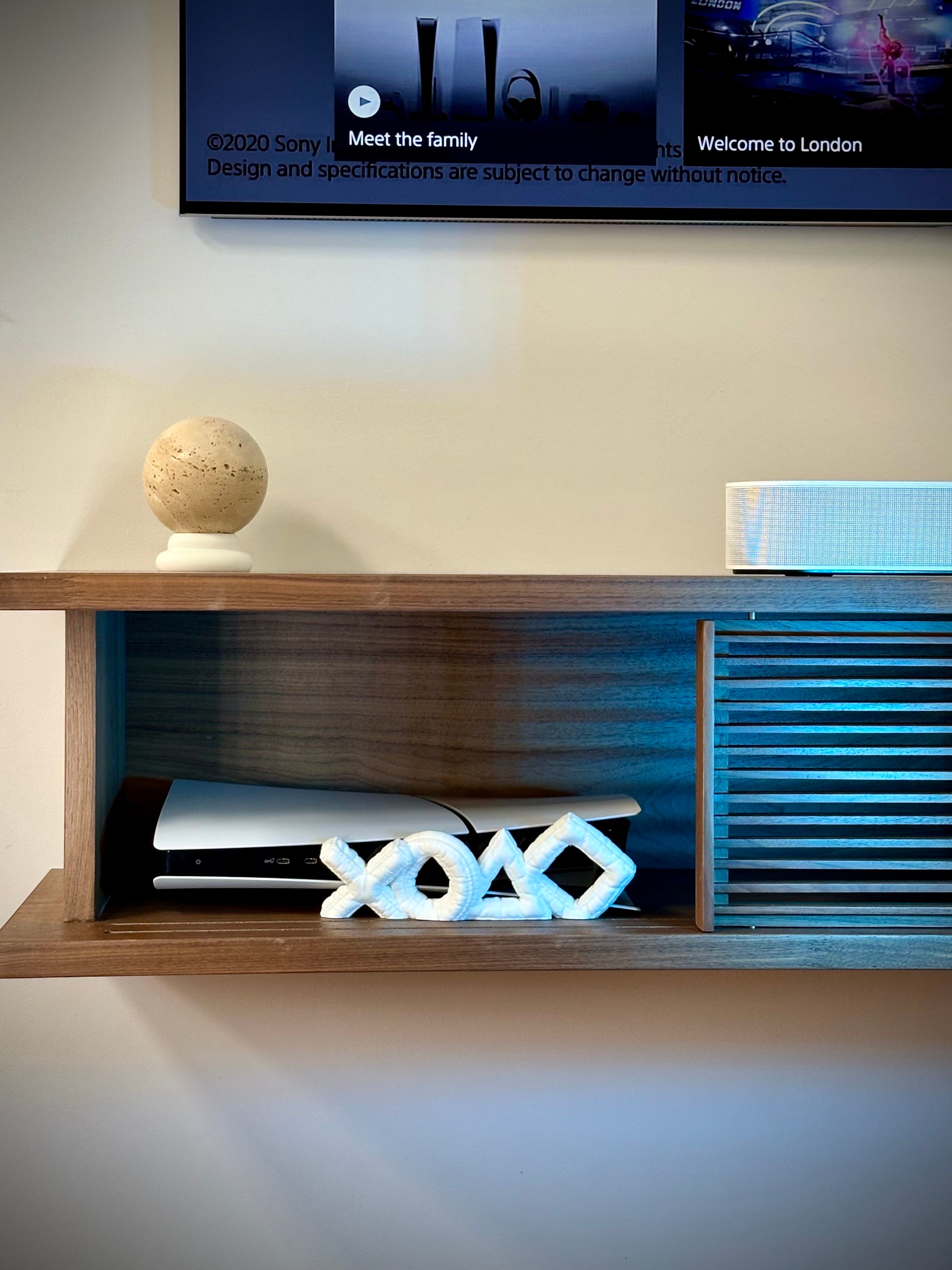 PS5 Slim Iconic Horisontellt Konsolstativ