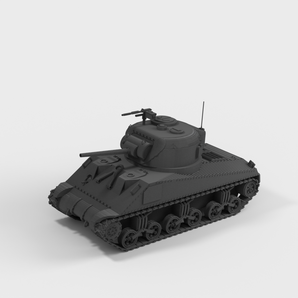 M4A4 Sherman stridsvagn för historisk wargaming