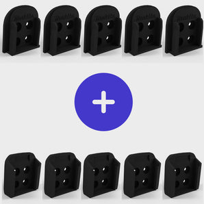 Paketerbjudande - 5 verktygshållare och 5 batterihållare för Makita 18v