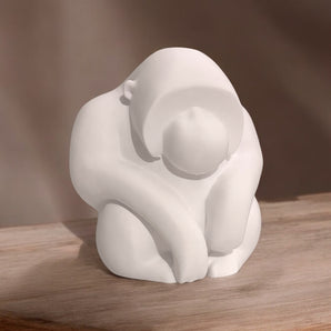 Tankefuld Orangutang Skulptur til Indretningen