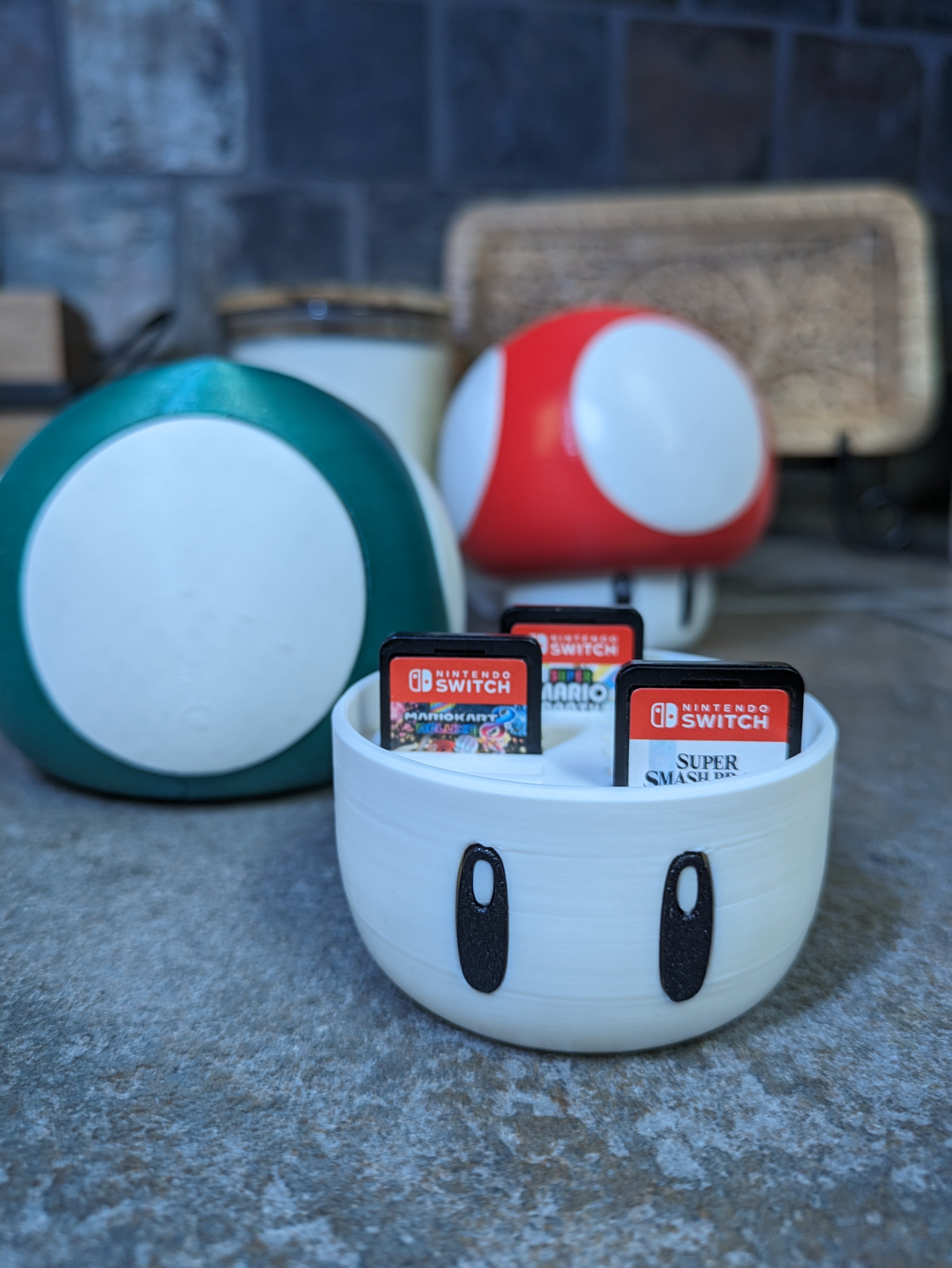 Nintendo Switch Svampeformet Spilholder til Spilkassetter