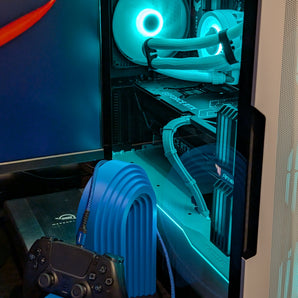 Modern Kontrollerhållare med Vågdesign för Gaming