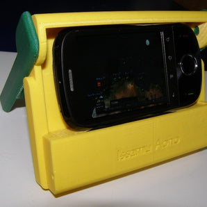 Smartphonestöd med headsethållare