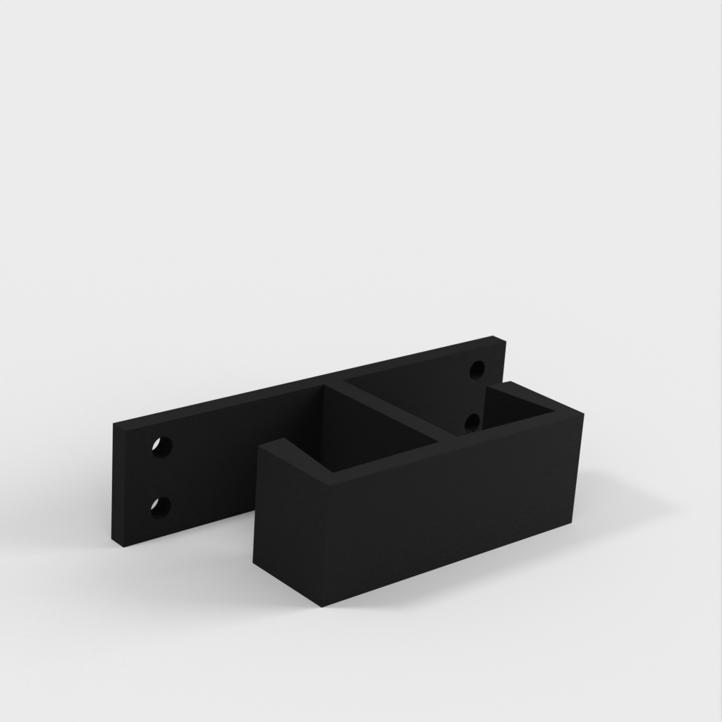 Dubbel kabelhållare för bord / Under bordet kabelhållare för IKEA skrivbord
