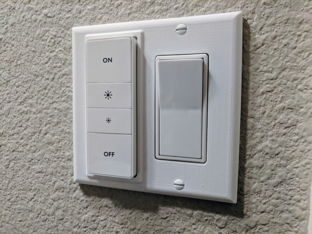 Tvåvägs strömbrytarplatta för Philips Hue-fjärrkontroll