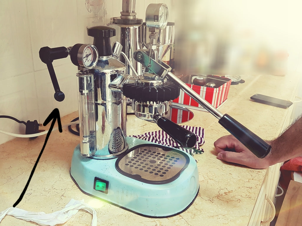 Specialdesignad ångventilarm för La Pavoni espressomaskin (1:a upplagan)