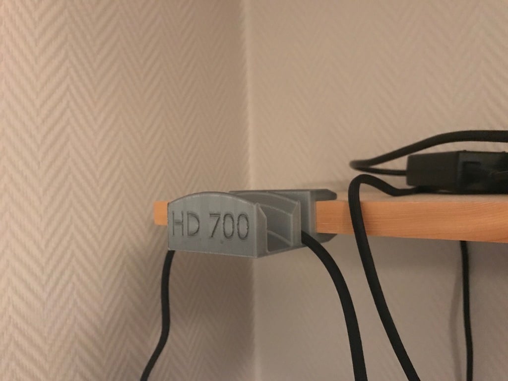Sennheiser HD700 Hovedtelefon- og Kabelholder til Hylde