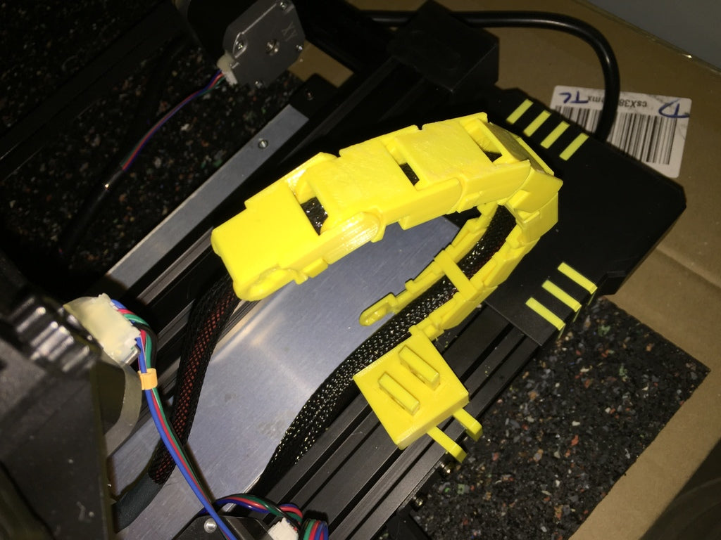 Anycubic Chiron printbed kabelkedja remix clip-on