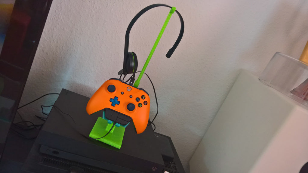 Xbox One-kontrollstativ med hörlurar