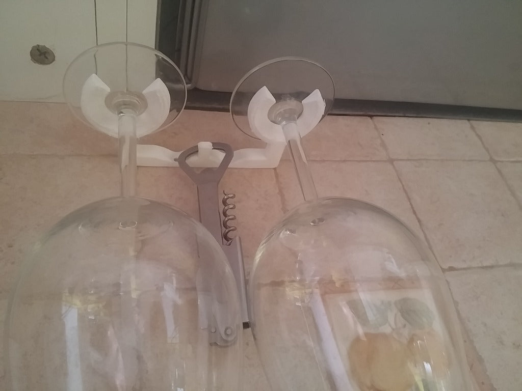 Vinholder med Krabbe Design