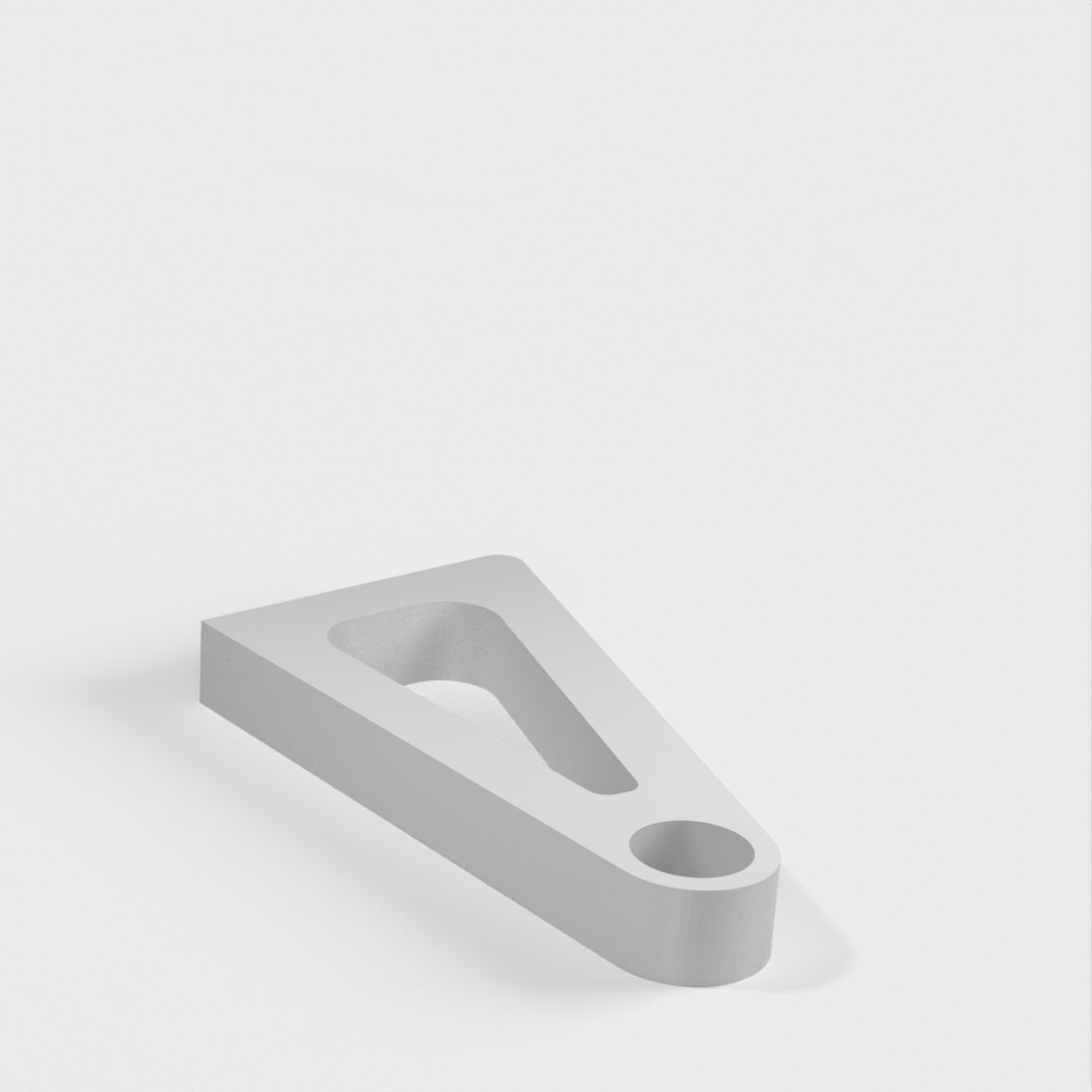 Väggmonteringsfäste med Blind Mount Cleat för 28 mm gardinstång (Ikea)