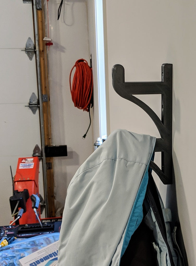 Robust väggkrok för garage och förvaring i hemmet