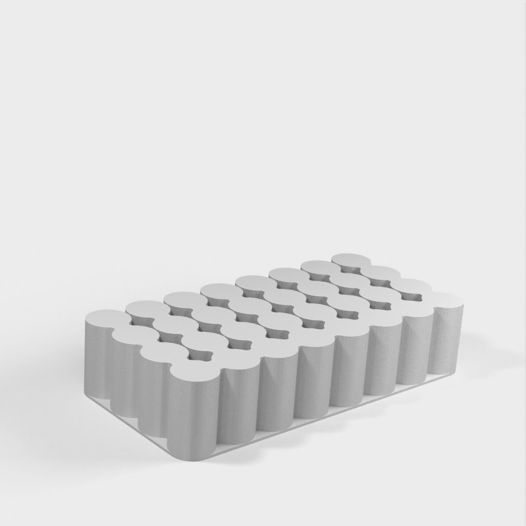 Batterihållare för AA, AAA, 18650 och 9V batterier (Vas Mode Print)