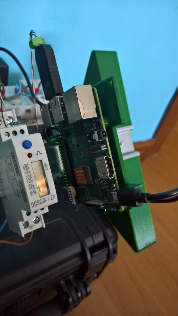 Raspberry Pi DIN-skena montering