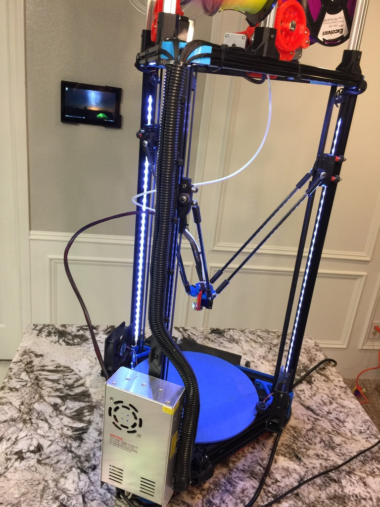 Kossel XL 2020 Zip Tie Bracket för trådhantering