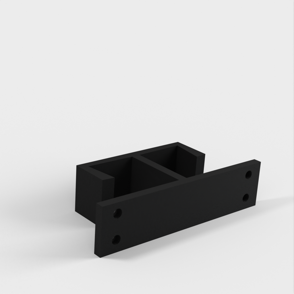 Dubbel kabelhållare för bord / Under bordet kabelhållare för IKEA skrivbord