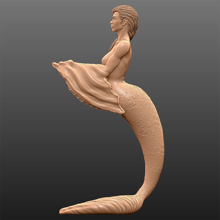 Hörlurshållare för sjöjungfru &amp; dekorativ skulptur