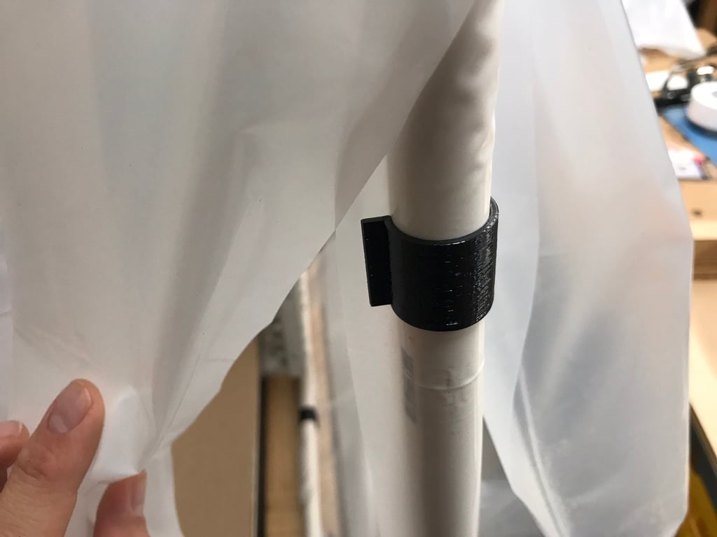 Praktiske 1/2 tomme PVC-rørclips til folie og konstruktioner