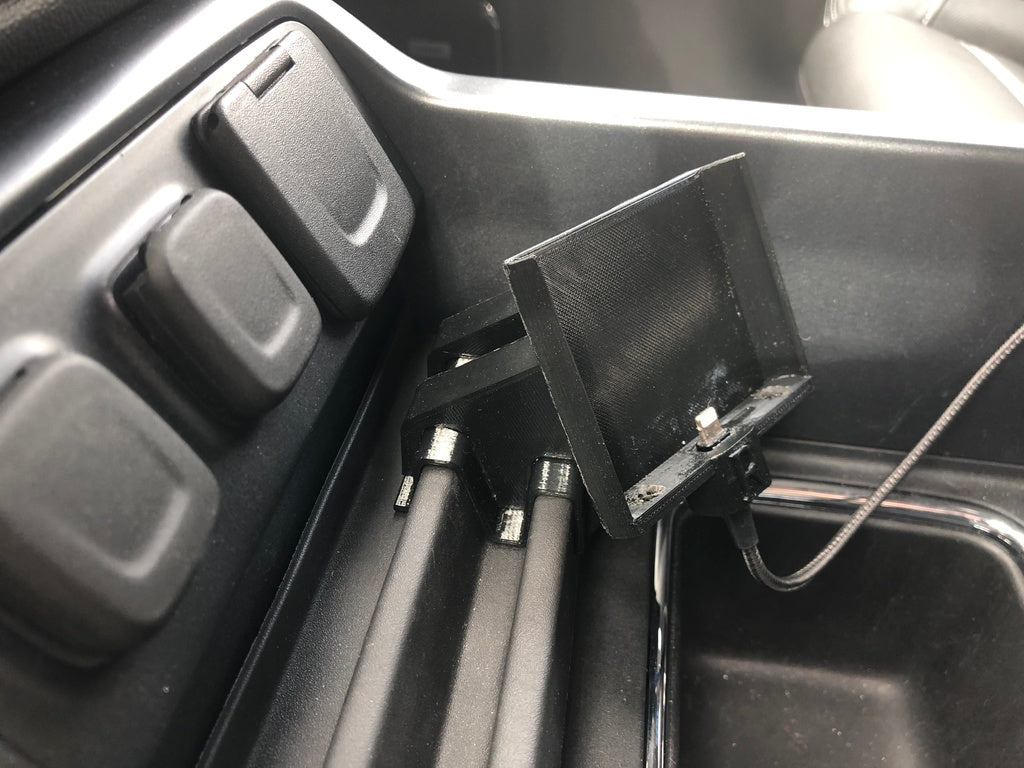iPhone-hållare för GMC Sierra/Chevrolet Silverado (2014-2018) med mittkonsol