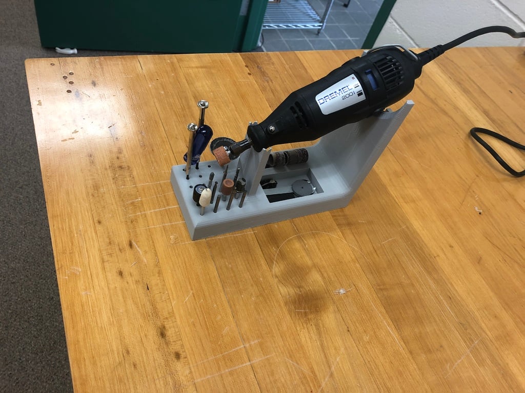 Dremel Stativ med Bit Organizer och Snörkrans