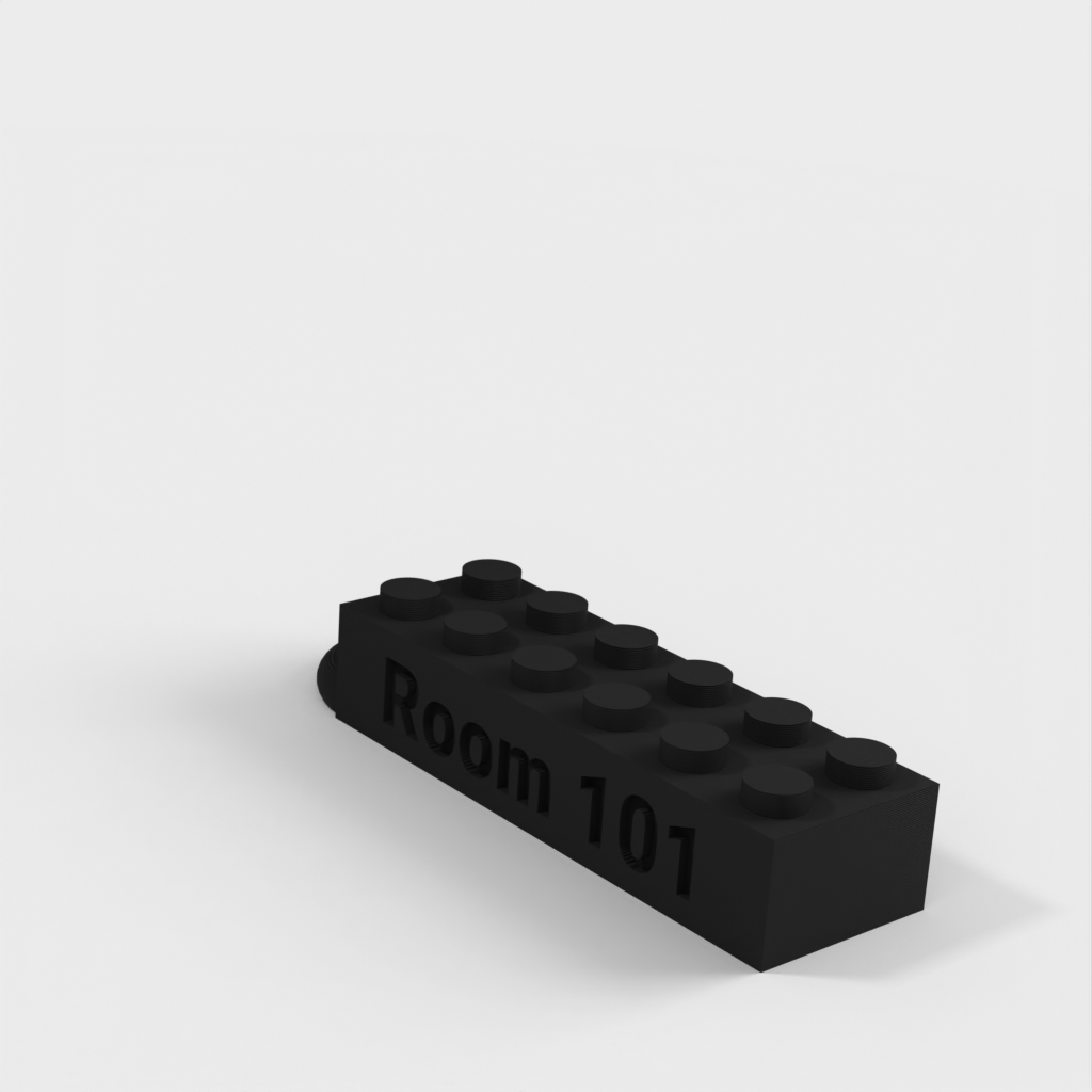 Personlig LEGO-kompatibel textetikett nyckelbricka