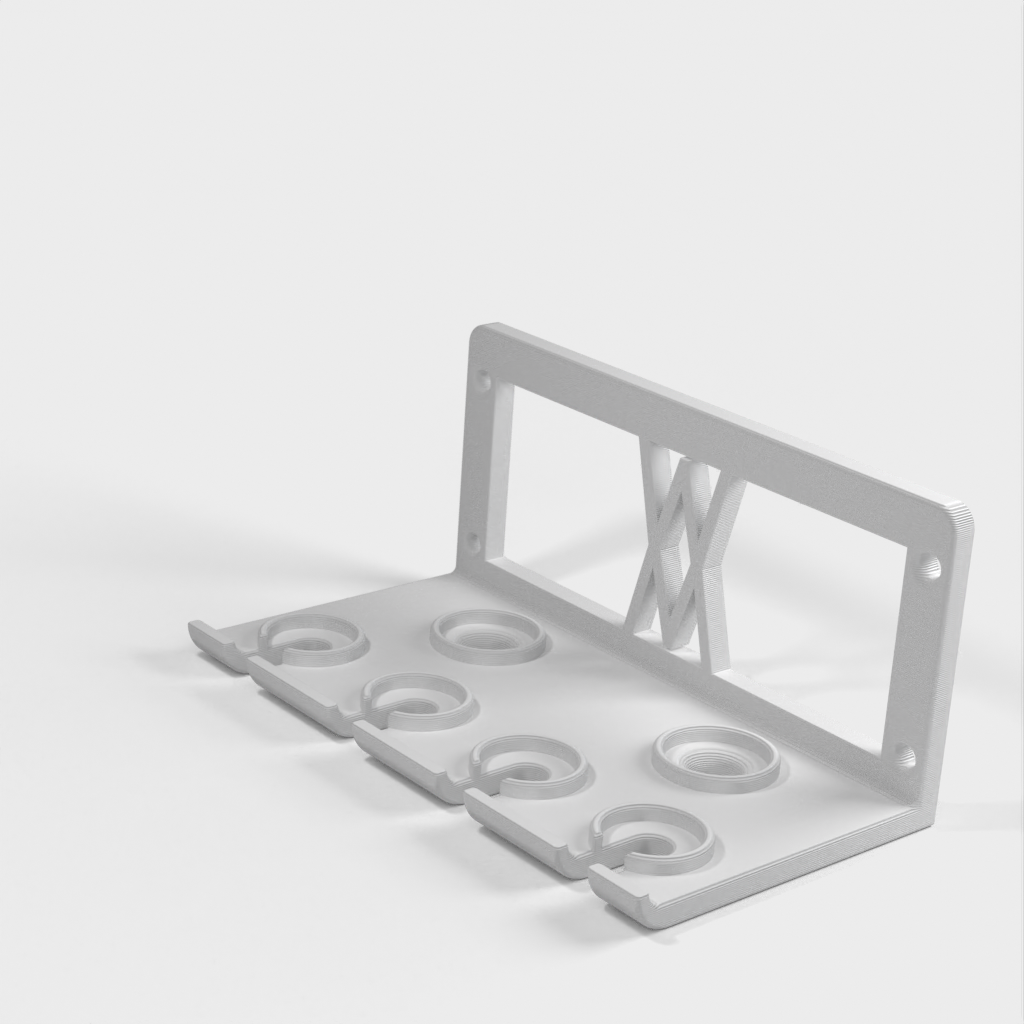 Väggmonterad hållare för TX skruvmejselsats 6st (058 I) för skruvar eller gallerpanel