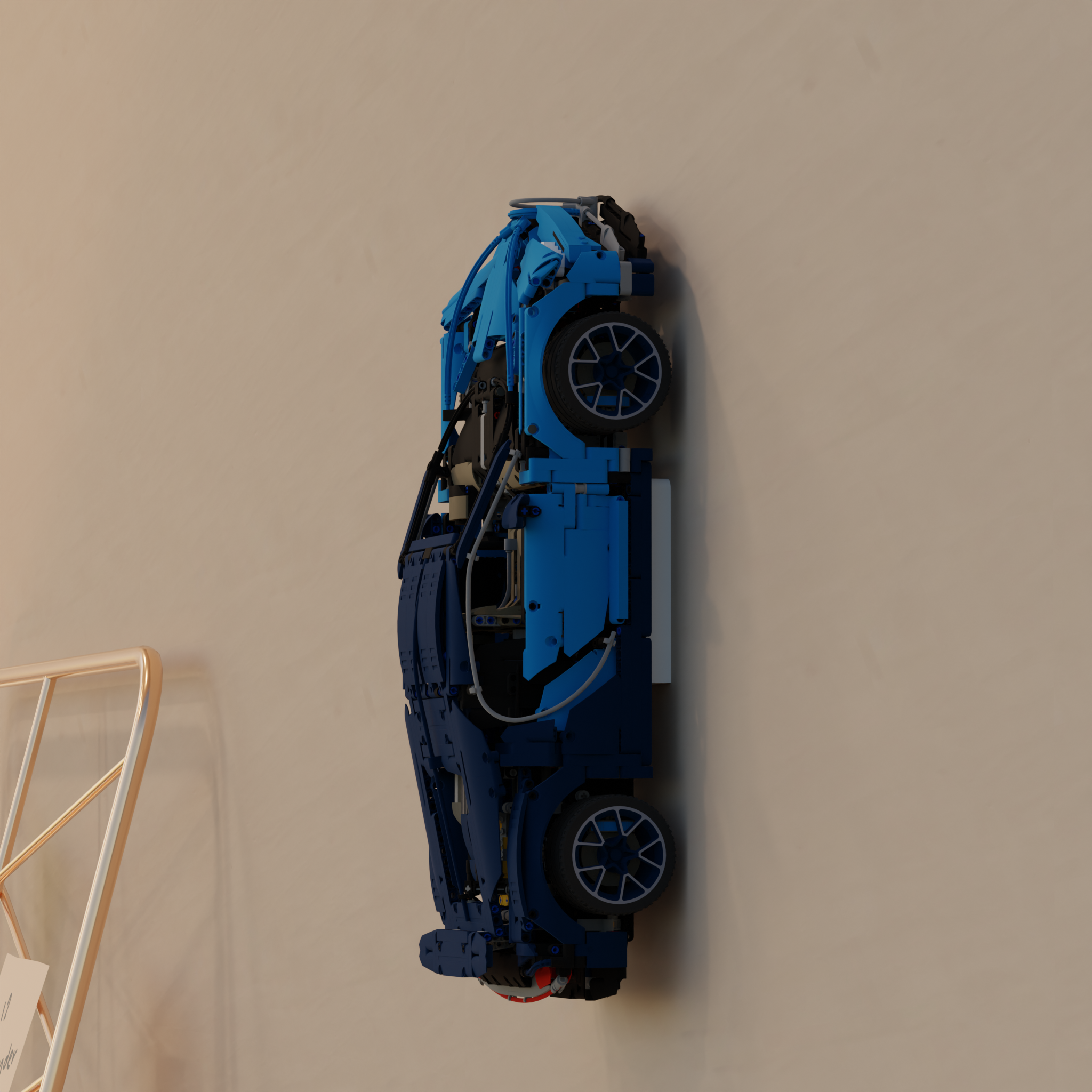 Väggfäste för Lego Technic Bugatti