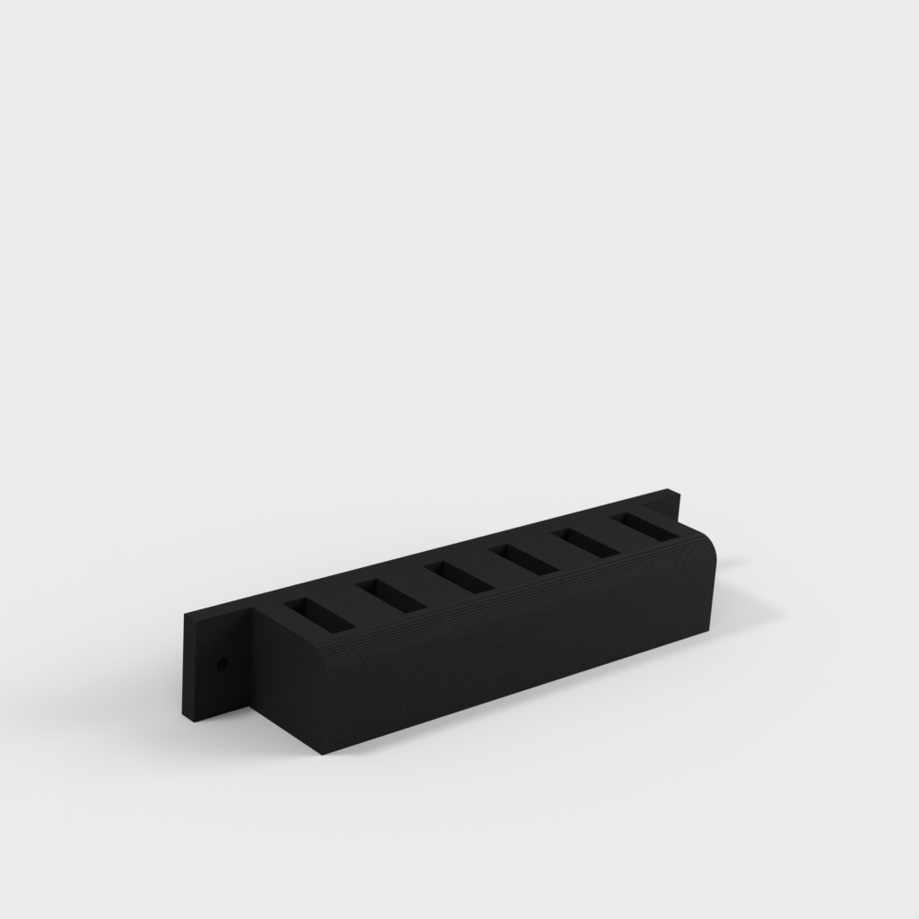 USB-ställ för 6 USB-minnen med monteringsmöjlighet på skrivbord eller vägg