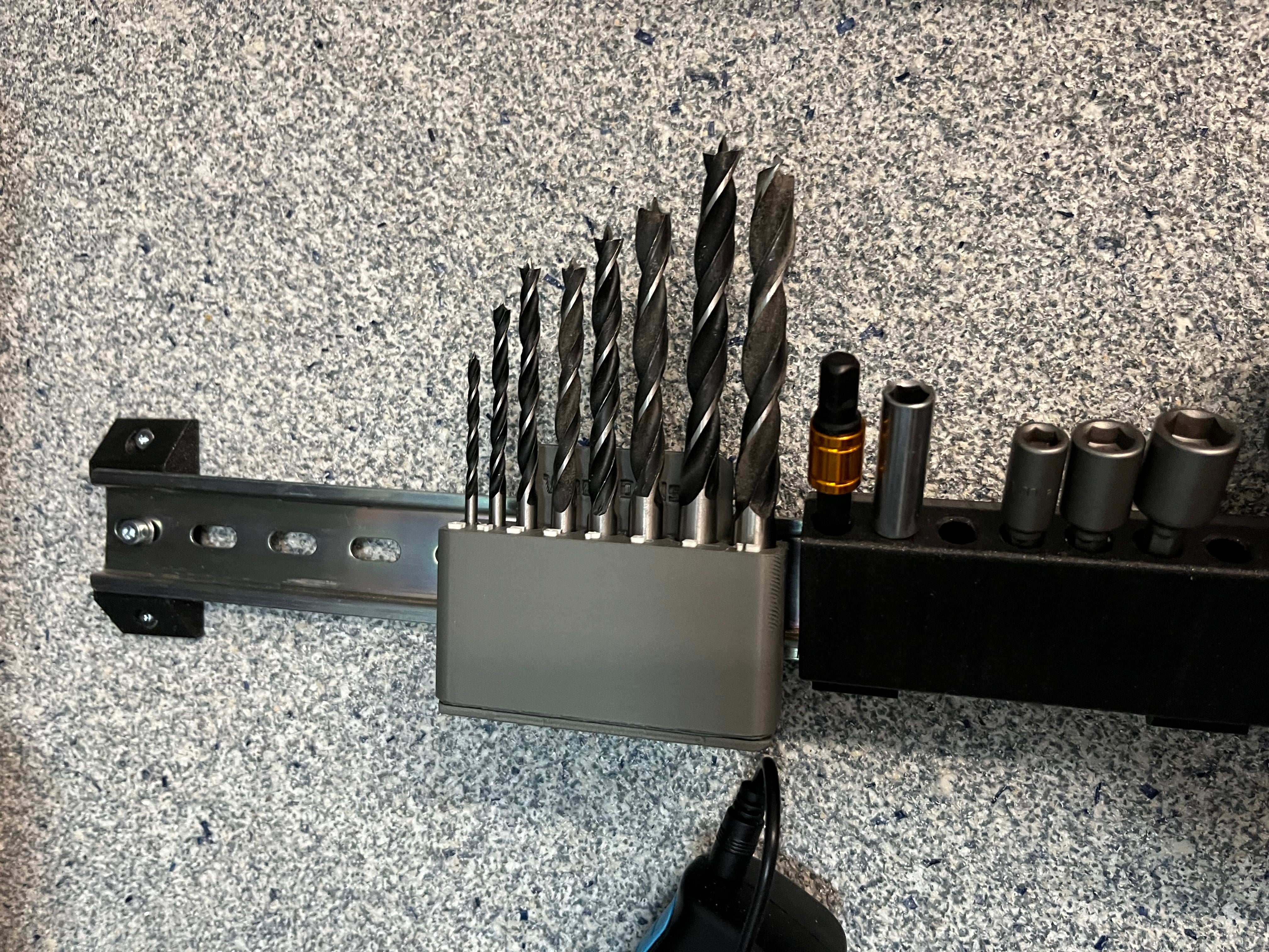 Magnetisk DIN-skena borrhållare 3 till 10 mm