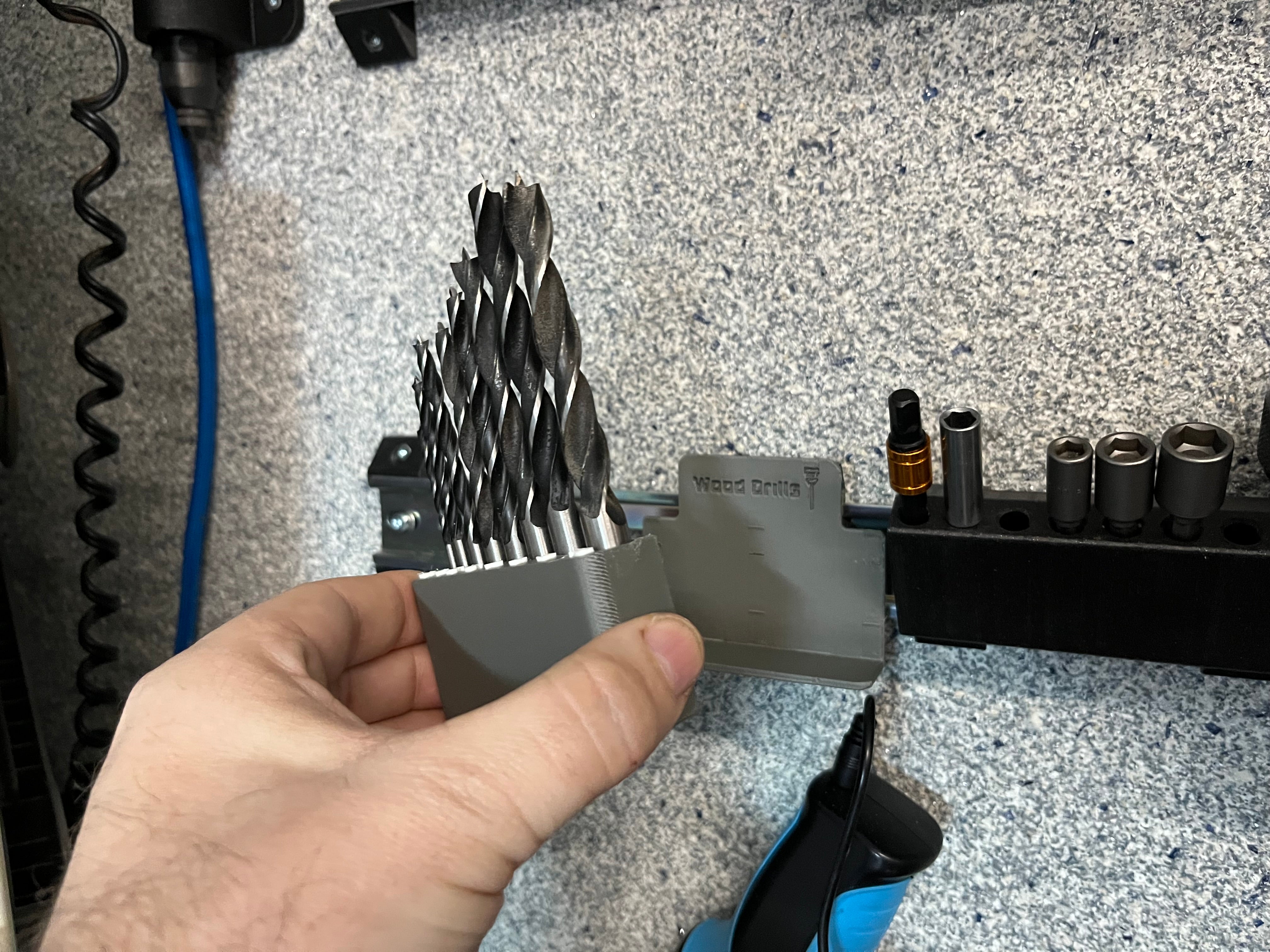 Magnetisk DIN-skena borrhållare 3 till 10 mm