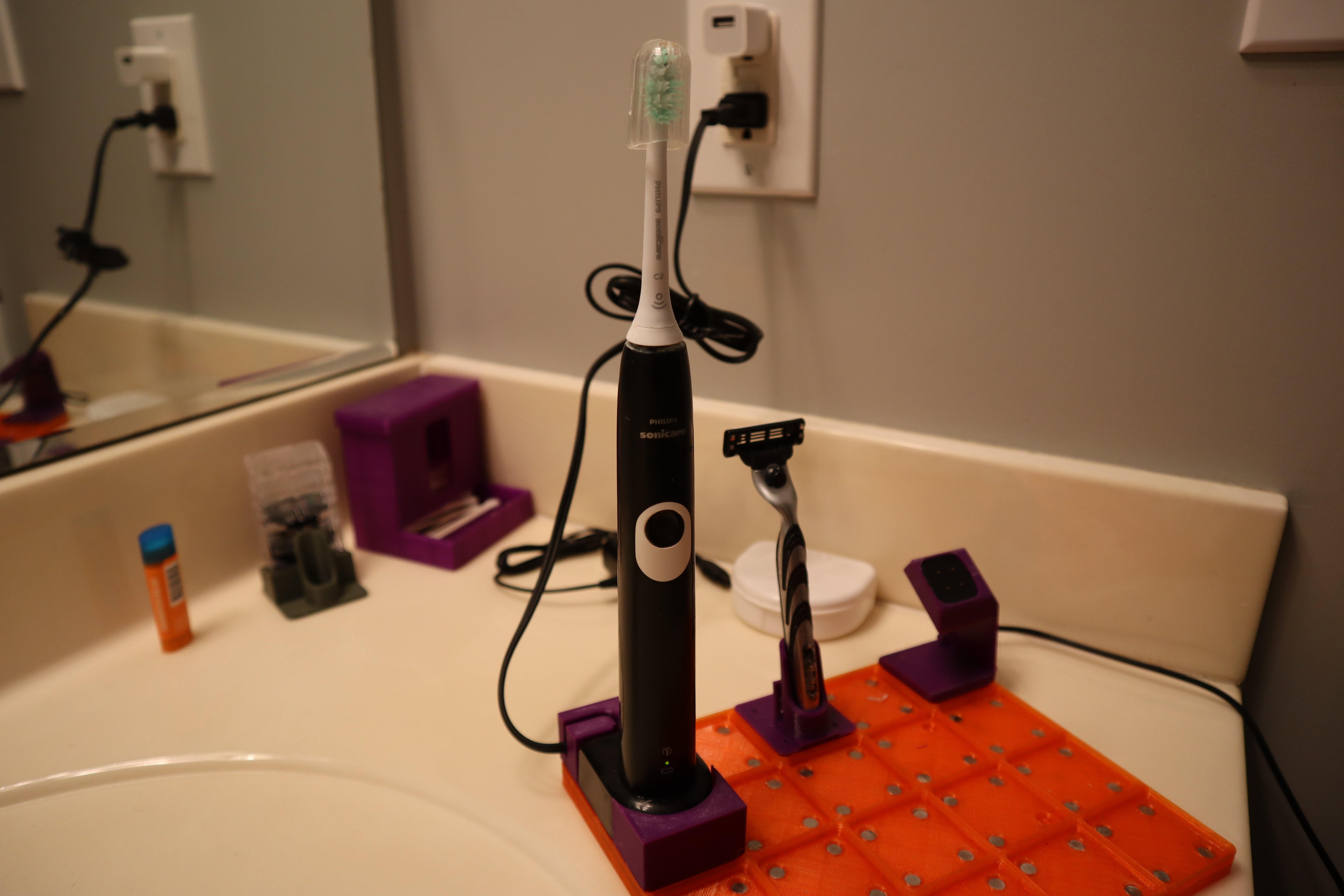 Gridfinity Sonicare tandborsteladdare