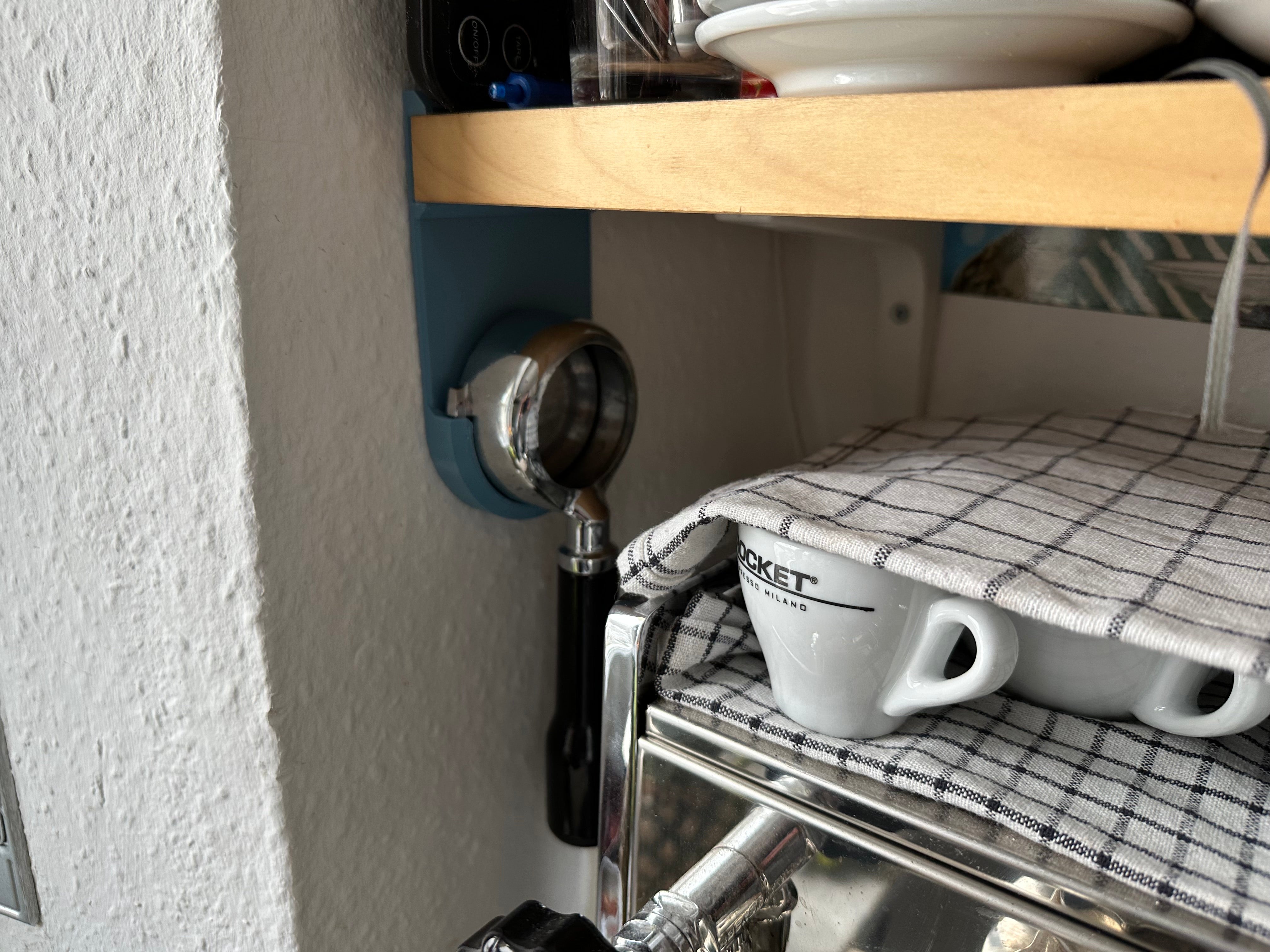 Skruvlös portafilterhållare för Rocket Mozzafiato