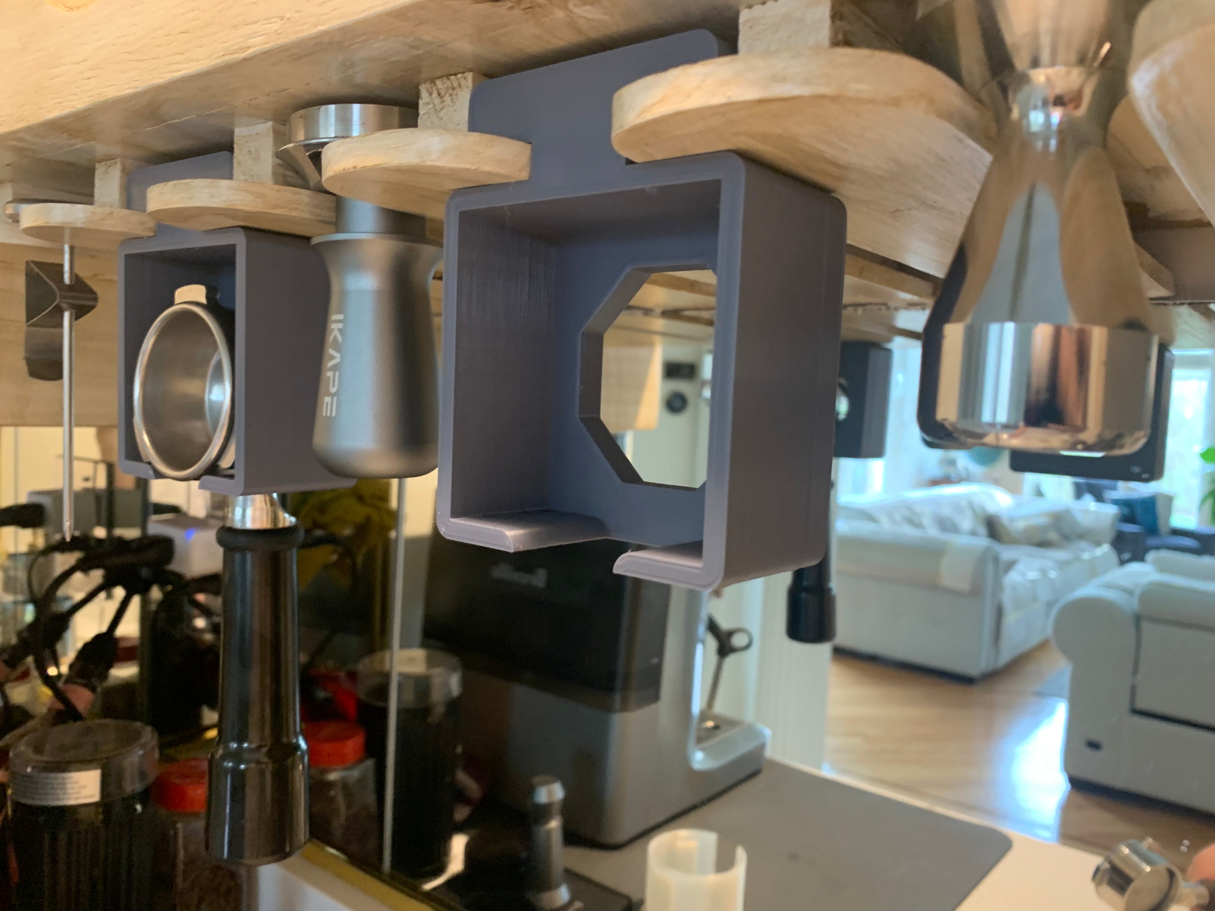 Portafilterholder til Vin Glas Stativ Under Skab