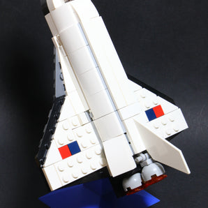 Miniutställningsmonter för LEGO rymdfärja