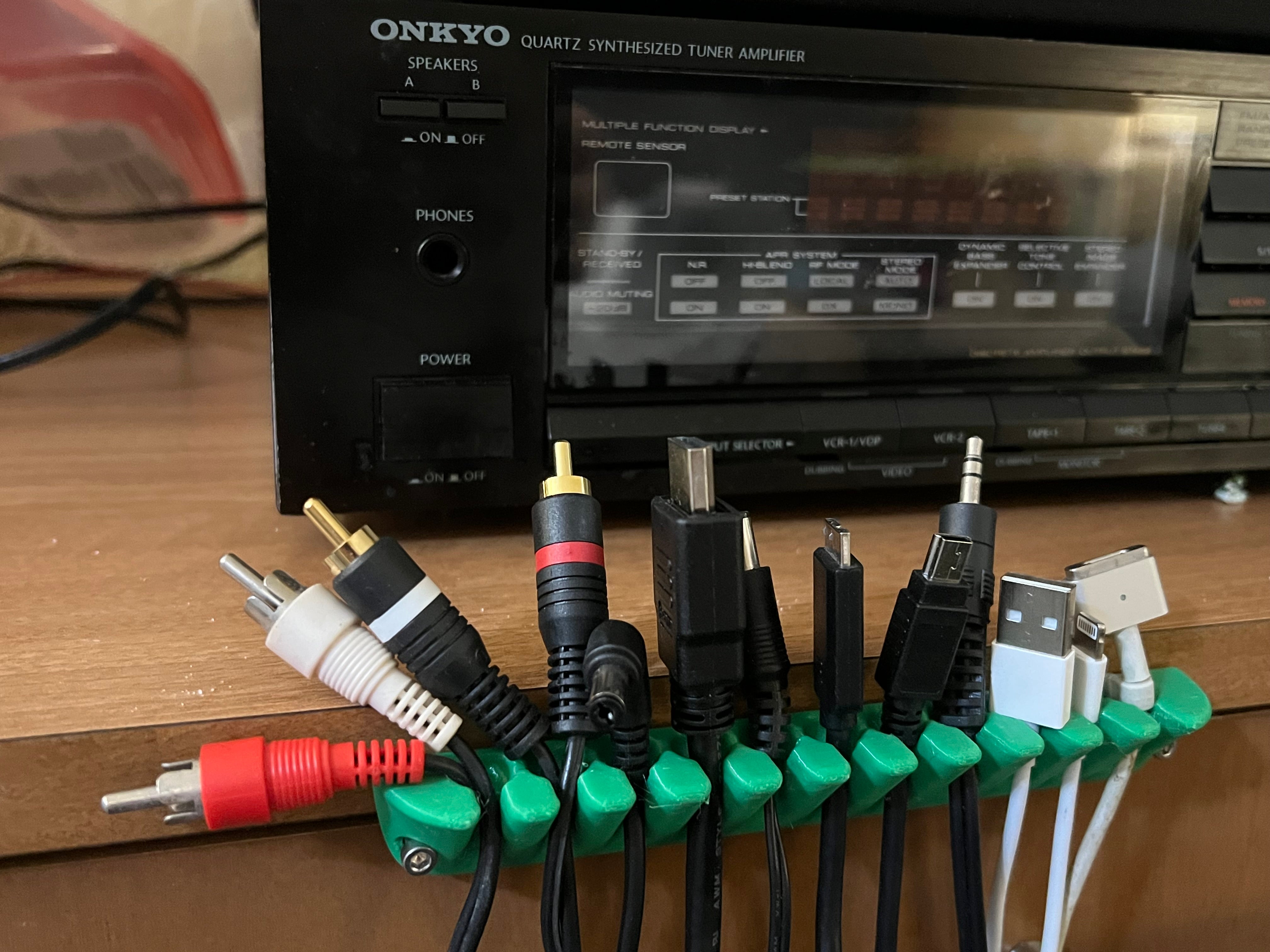 Rake Rack kabel och trådhållare