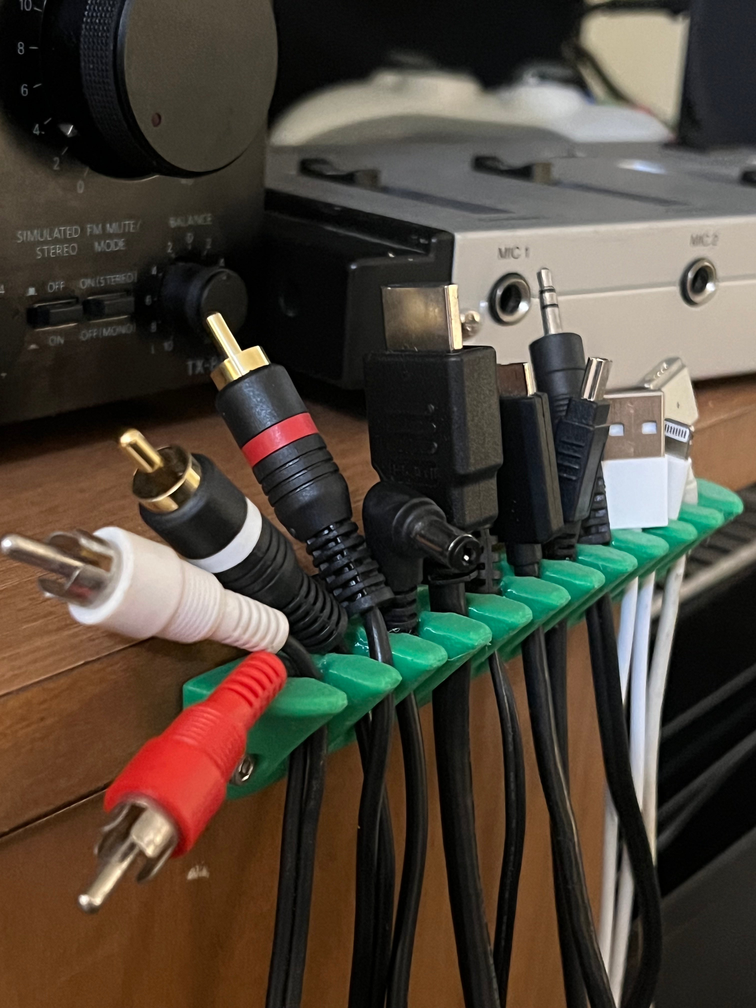 Rake Rack kabel och trådhållare