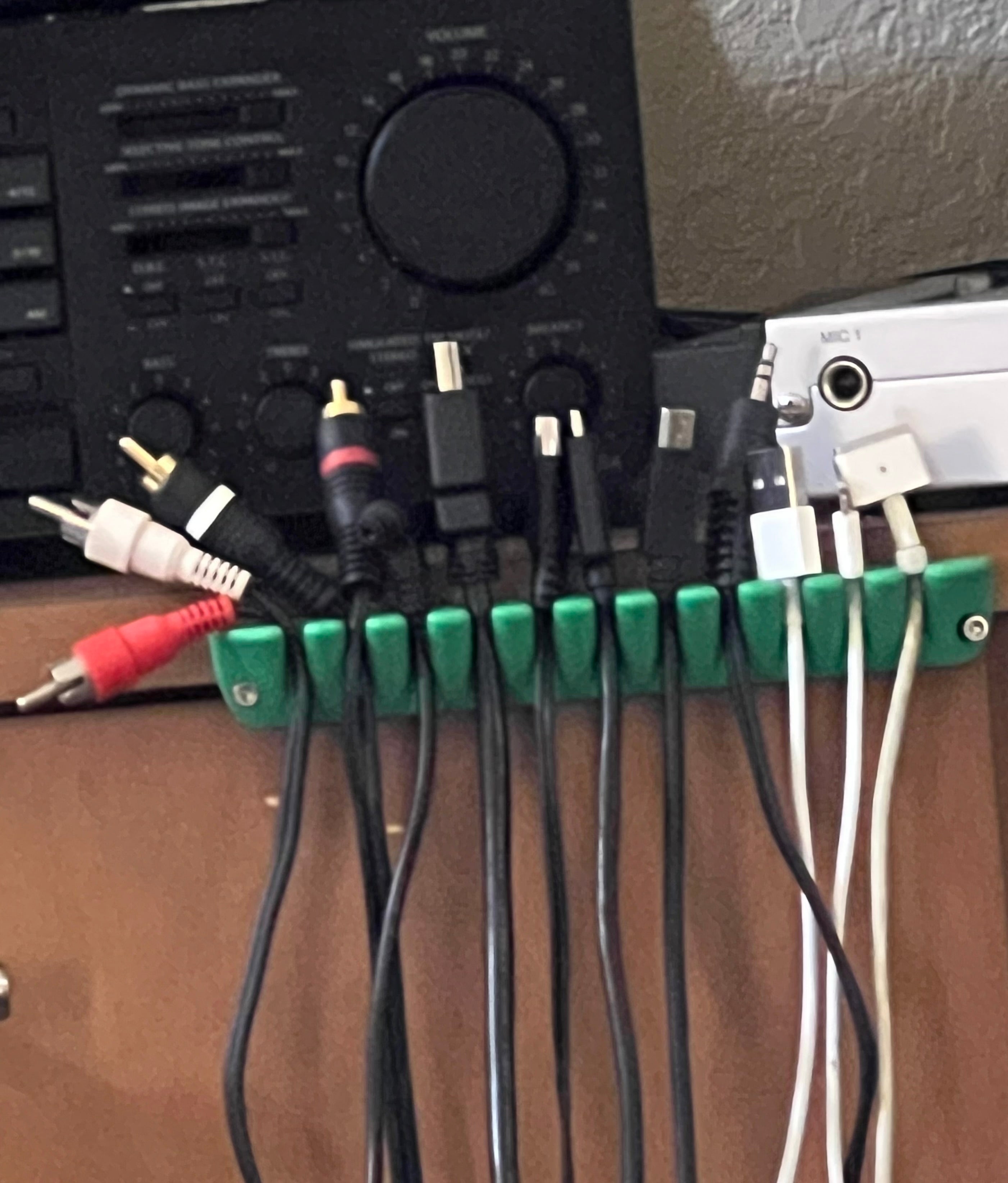 Rake Rack kabel och trådhållare