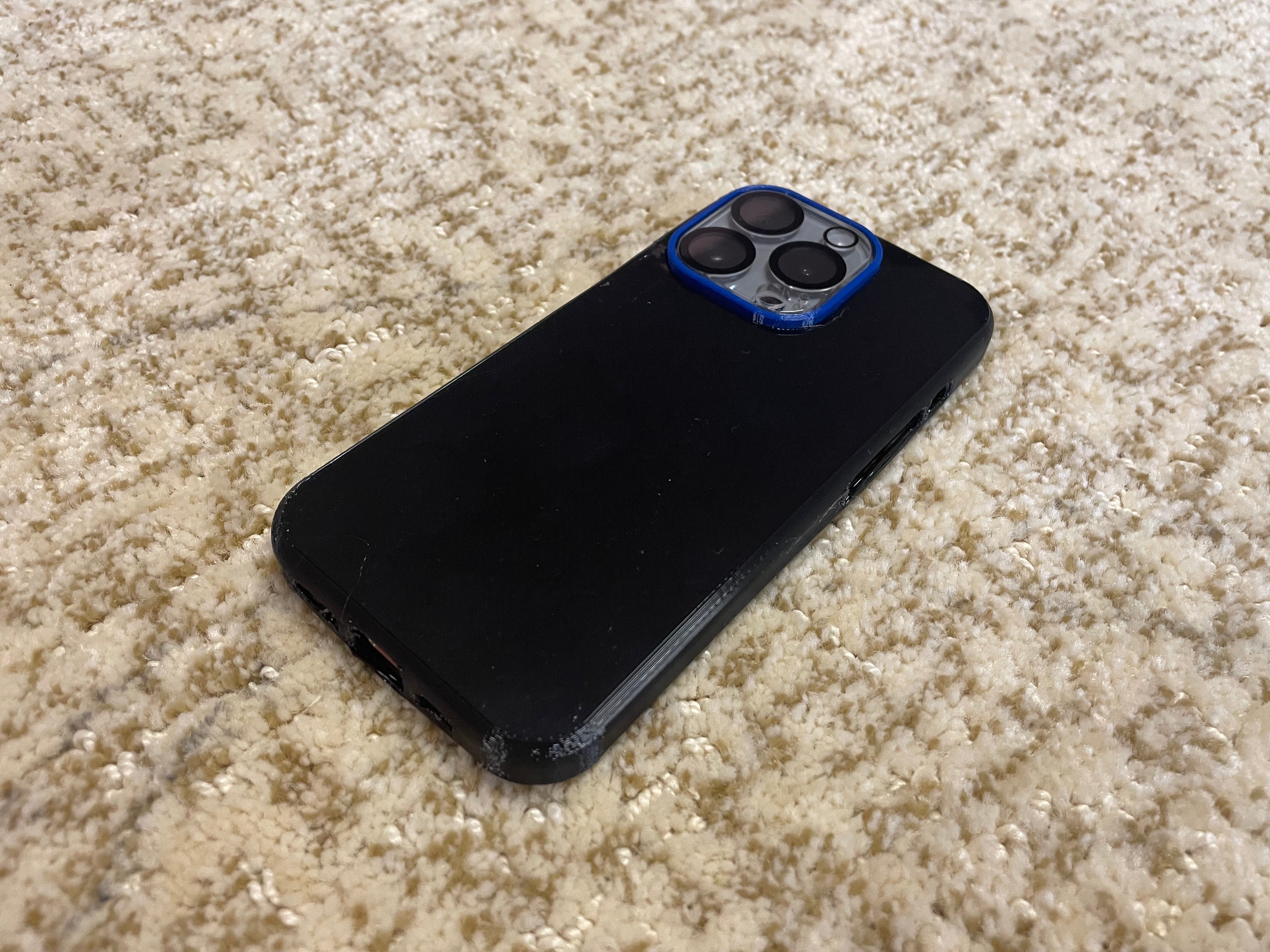 TPU-fodral för iPhone 15 Pro med kameraskydd