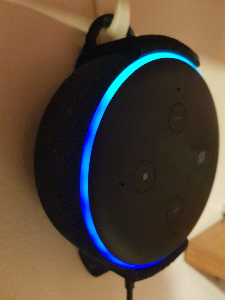 Amazon Alexa Echo Dot 3rd Gen-hållare med ring för upphängning
