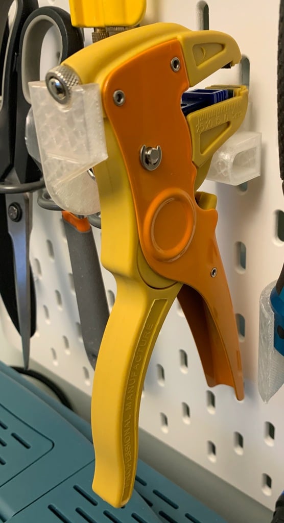 Wire Stripper Hållare för Ikea Skadis Pegboard
