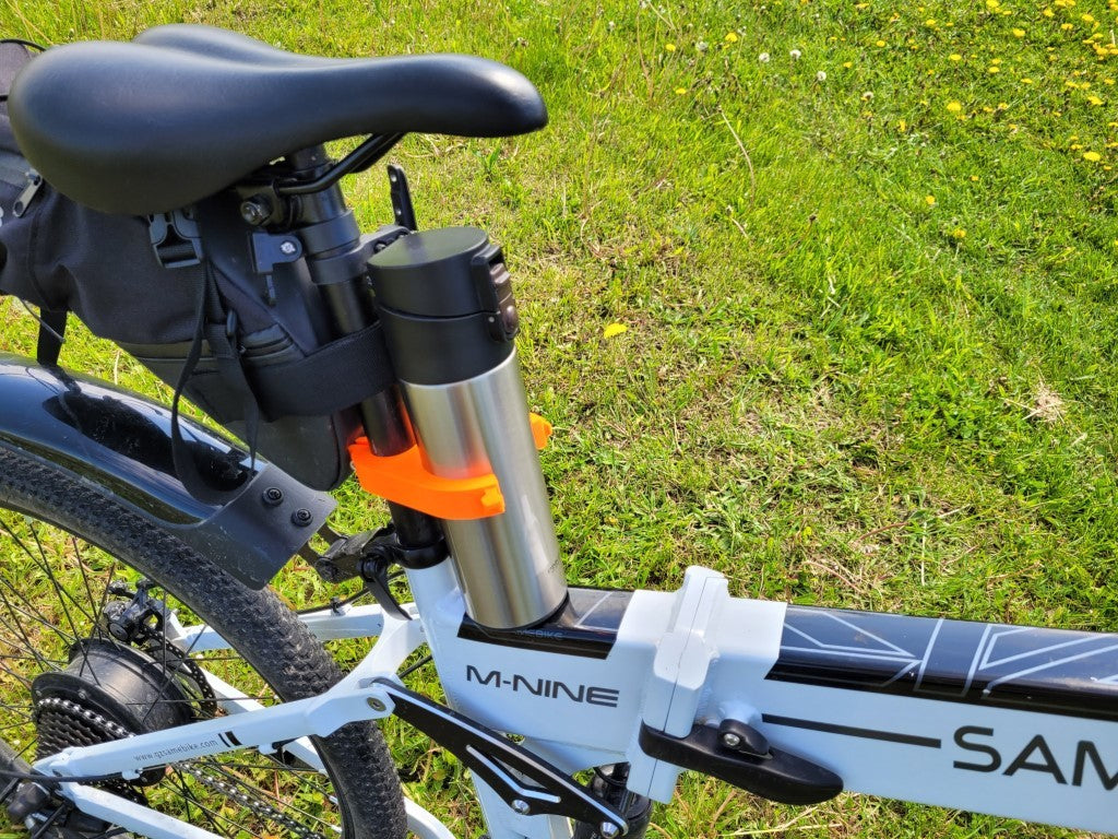 Sitsmonterad cykelflaskhållare med Fusion 360 parametrisk justering