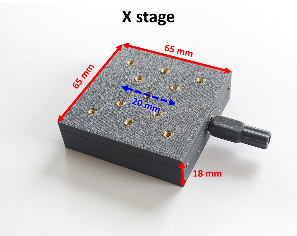 Printed lineær stage med høj præcision