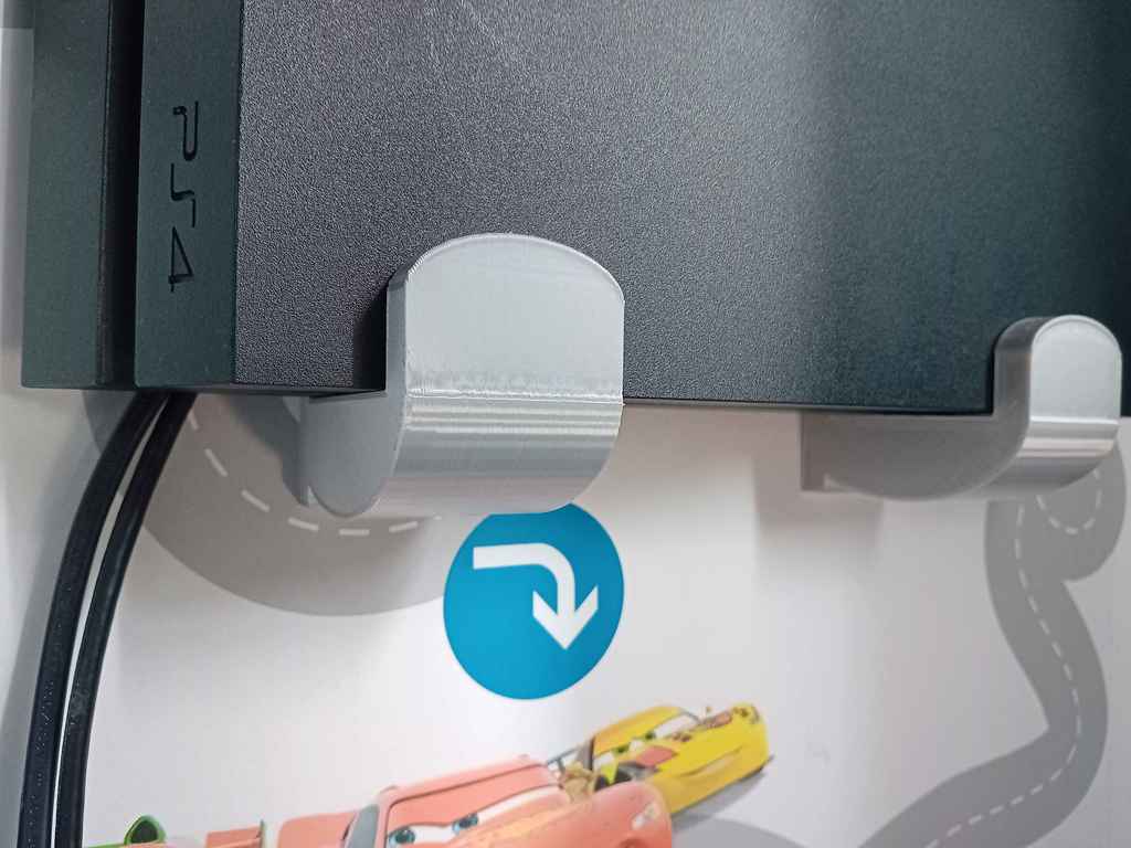 PS4-konsol väggfäste - 5 mm &amp; 6 mm hål